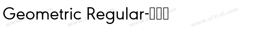 Geometric Regular字体转换